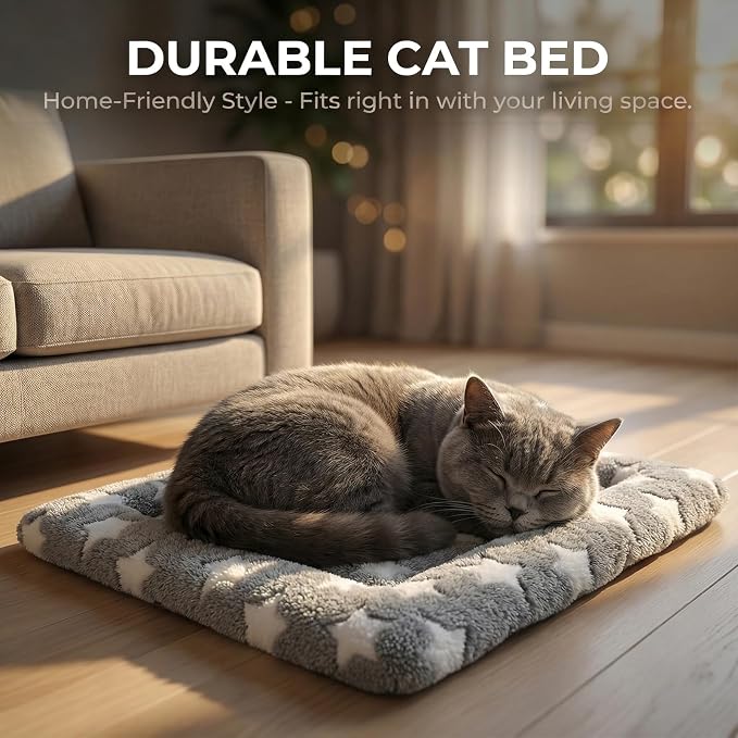 Cat & Dog Bed Mat - Reversible Dog Crate Bed Mats, Soft & Breathable Kennel Pad, Durable Crate Bed for Extra Small Dogs & Cats