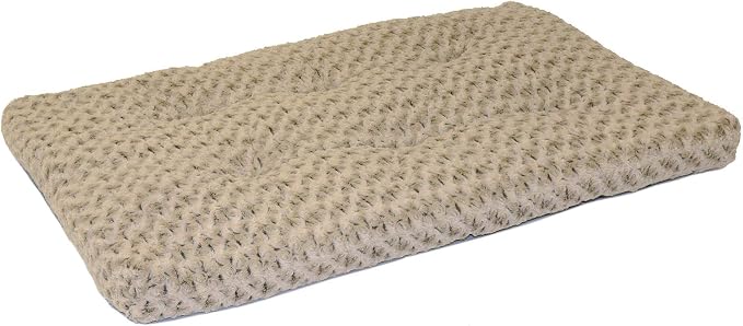 MidWest Homes for Pets XL QuietTime Deluxe Mocha Ombré Swirl Plush Pet Bed, Machine Washable, Non-Skid Bottom, Soft Crate Mat for 48-inch Crates