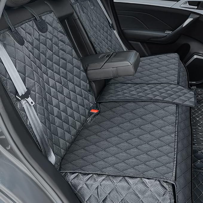 ANOSOSPECIAL Dog Car Seat Cover for Back Seat Cover,Non Stick Fur Rear Seat Protector for Pet,Nonslip Waterproof Durable Universal Fit Interior Backseat Covers for Auto Van SUV