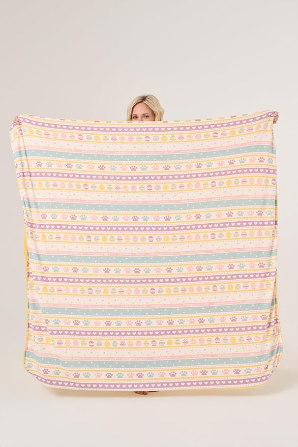 Darren & Phillip Feelin' Eggstra Blanket - Ultra-Soft Blankets Made with Plush Fleece - Perfect as a Dog Bed Blanket or for Cuddling with Your Pup - Ultra-Snuggly Blankets for Dogs & Humans