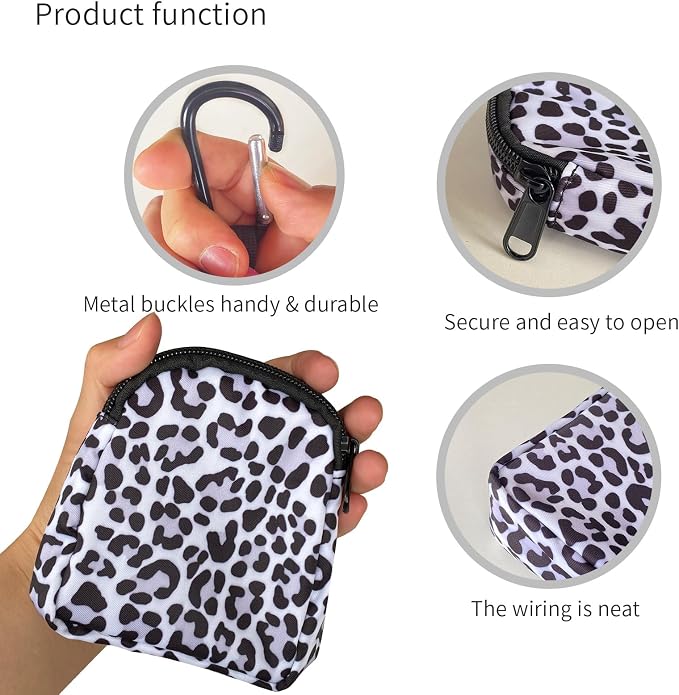 Dog Treat Pouch,Treat Pouches for Pet Training,Portable Snack Reward Dog Food Dispenser for Traveling or Outdoor Use，Leopard Print