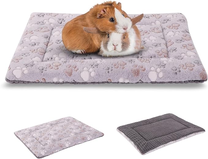 BVAGSS Reversible Dog Crate Pad, Memory Foam Pet Bed Mat, Soft Warm Machine Washable Sleeping Kennel Mattress for Small Medium Dogs XH079 (21''x13''x1.6'',Grey Paw)