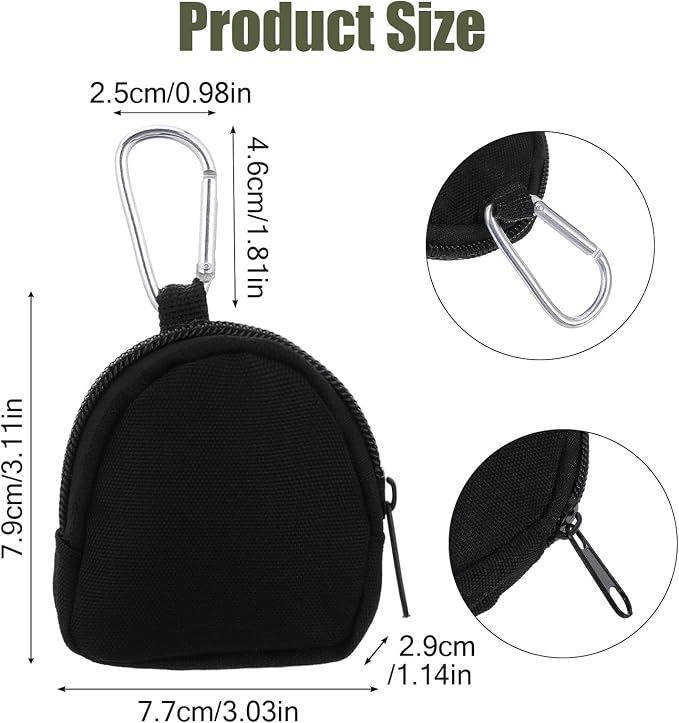 2PCS Dog Treat Pouches for Pet Training 3in Small | Dog Training Treat Pouch for Leash Portable Dogs Treat Bag for Travel Outdoor Use Reusable Small Dogs Treats Container