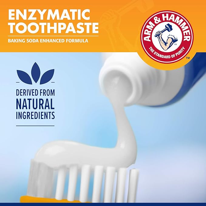 Arm & Hammer for Pets Tartar Control Dog Dental Kit, Enzymatic Toothpaste with Toothbrush and Fingerbrush, Baking Soda Formula Reduces Plaque and Tartar, Safe for Puppies, Beef Flavor, 3 Pc - 48 Pack