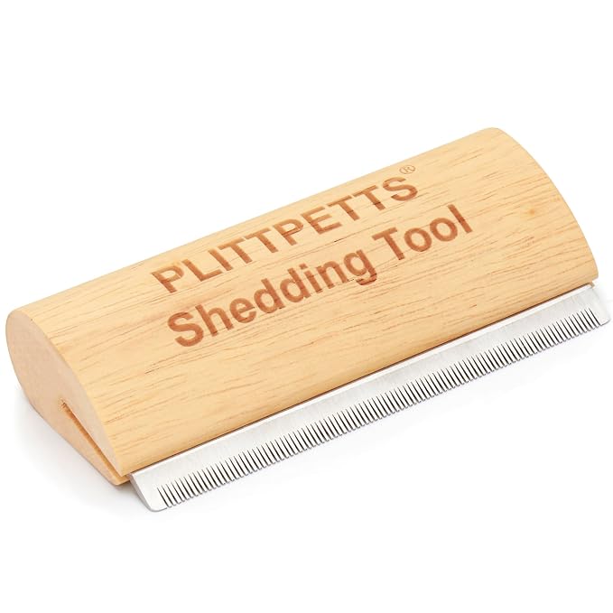 Dog Brush for Shedding, Deshedding Grooming Tool for Dogs, Cats | 5.2 Inch Ergonomic Handle, Deshedding Comb, Dog Grooming Brush Pet Hair Removal Tool Painlessly Remove for All Hair Types