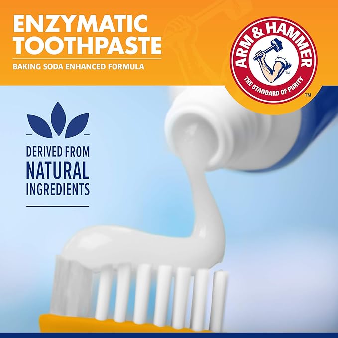 Arm & Hammer for Pets Tartar Control Dog Dental Care Kit, Banana Mint Flavor Toothpaste with Baking Soda, Double-Sided Toothbrush and Finger Brush Included, 2.5 Oz, 3-Piece