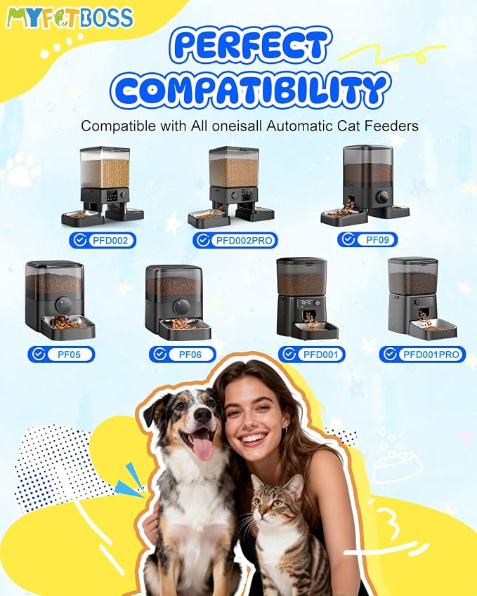 6PCS Desiccant Packs Replacement Fit for All oneisall Smart Feeders, Dessication Packets, Bags for Moisture Control for Automatic Pet Feeders, Silica Gel Desiccant Packs for Storage