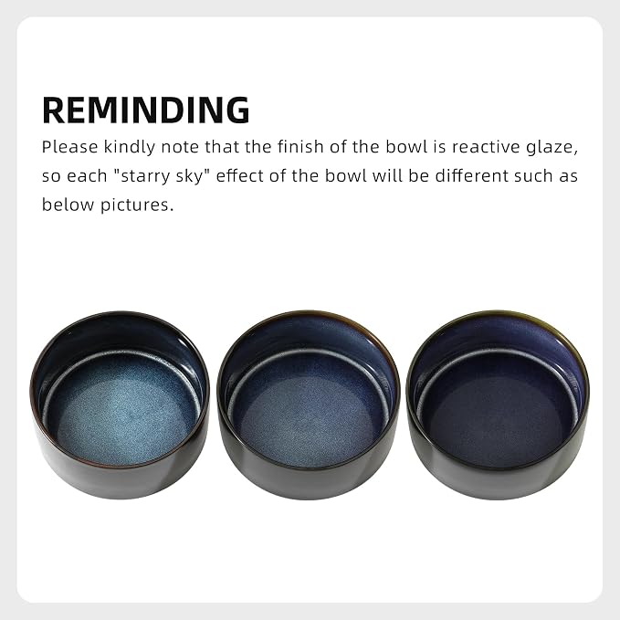 Havniva 8.3inch Ceramic Dog Bowls Dog Food Bowl for Large Breed Dog Food and Water Bowl Non-Slip Dog Dish Large Capacity Feeding Pet Water Bowl