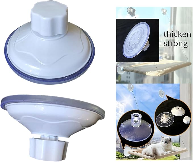 Suction Cups Replacement for Hammock Perches Small Pet Window Hanging Bed Comfortable Perches Hammock for Kitten Suction Cups