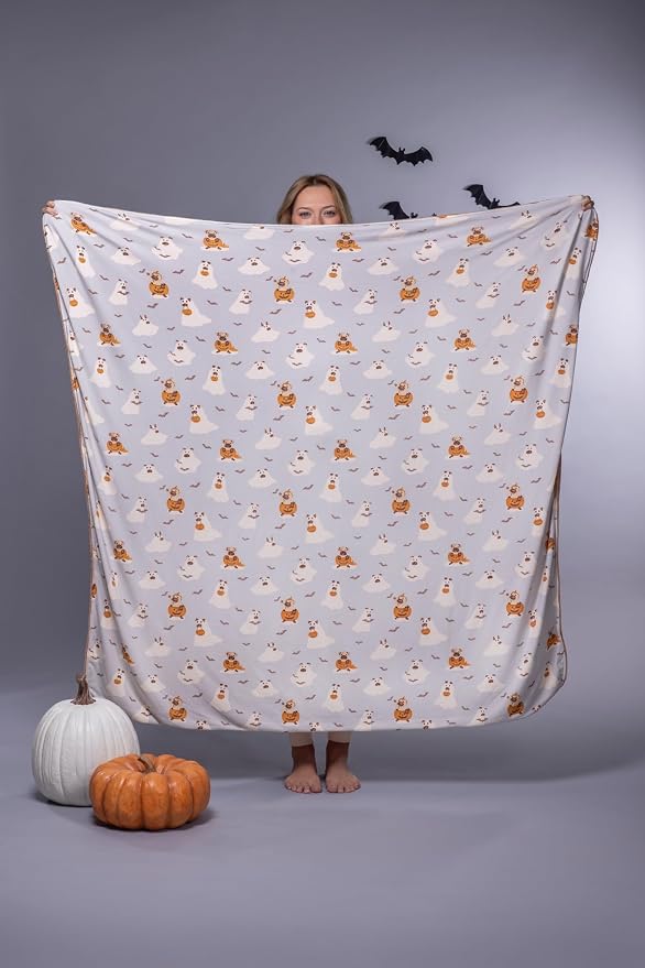 Darren & Phillip Howl-O-Ween Blanket - Ultra-Soft Blankets Made with Plush Fleece - Perfect as a Dog Bed Blanket or for Cuddling with Your Pup - Ultra-Snuggly Blankets for Dogs & Humans