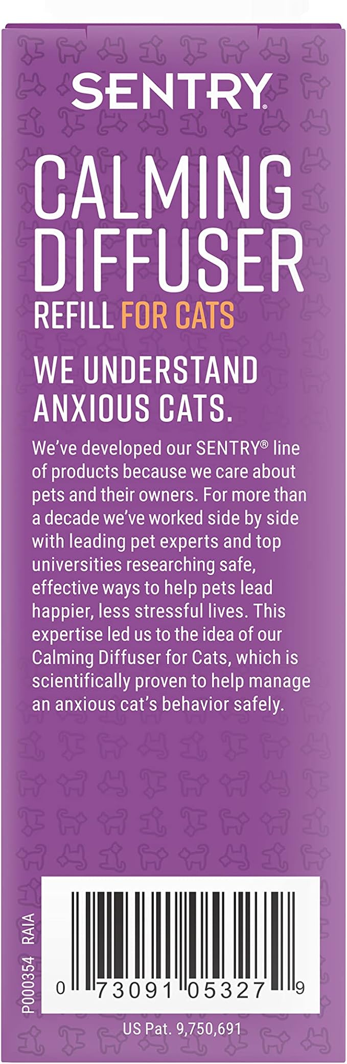 Sentry Calming Diffuser Refill for Cats, Reduces Stress and Bad Behavior, 30-Day Release | Reduces stress, spraying & scratching; plug-in pheromone refill; 30-day release; all breeds & ages