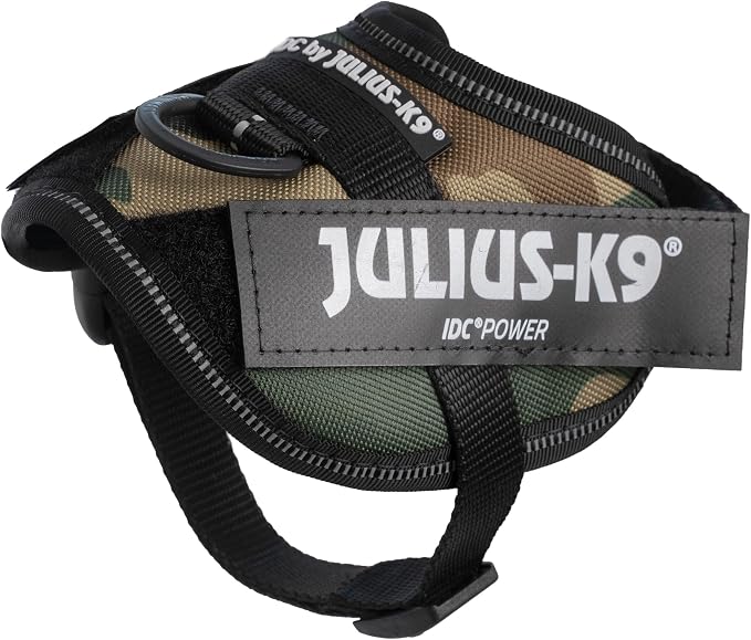 Julius-K9, 16IDC-C-B2, IDC Powerharness, Dog Harness, Size: Baby 2, Camouflage