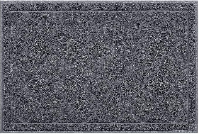 unipaws Cat Litter Trapping Mat, Litter Box Scatter Control Pad | Litter Free Floors and Urine Waterproof, Gentle on Paws, No Phthalate