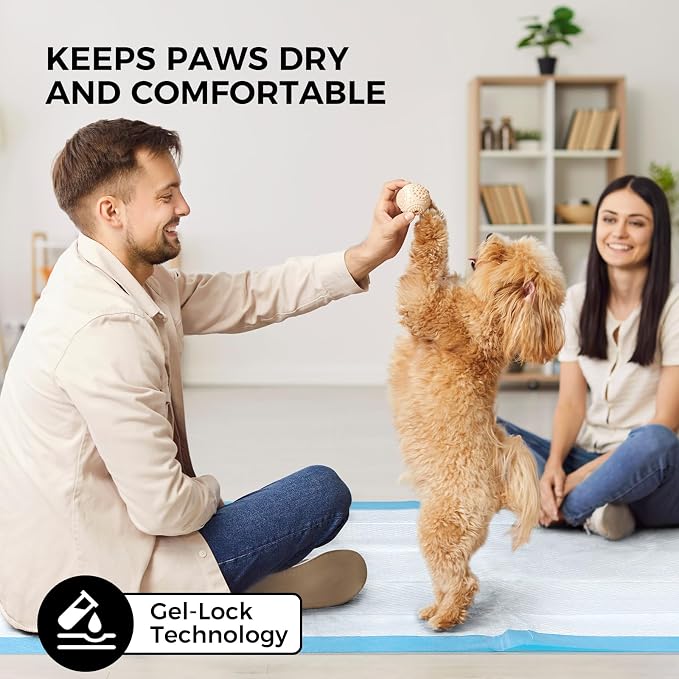45 Pack 30"x36" Extra Large Dog Pee Pads - Super Absorbent & Leak-Proof Disposable Puppy Training Pads | X-Large Quick-Dry 5-Layer Protection Piddle Pads for Indoor & Outdoor Use