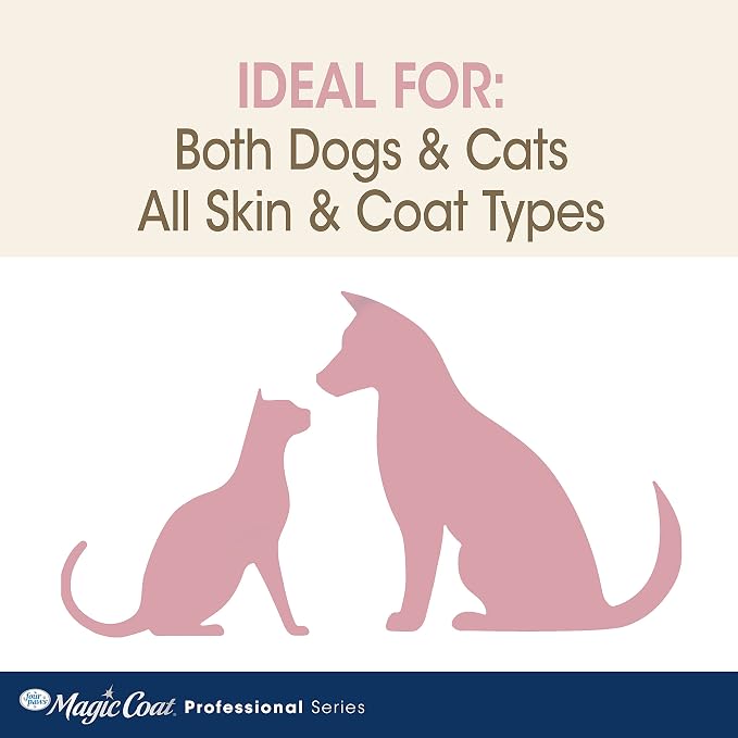 Four Paws Magic Coat Oatmeal 2-in-1 Detangling Shampoo & Conditioner, 16 oz | Almond vanilla scent, moisturizing dog wash, detangles & conditions, with oatmeal to soothe skin