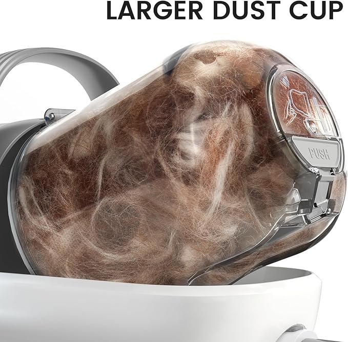 oneisall Dog Grooming Vacuum, Pet Grooming Vacuum with Clipper Nail Grinder, 1.5L Dust Cup Dog deshedding Brush with 7 Tools for Shedding Pet Hair, Home Cleaning (Grey) | 11kPa Strong Suction, 59dB Low Noise,Clipper & Nail Grinder Included, 7-in-1 Groo...
