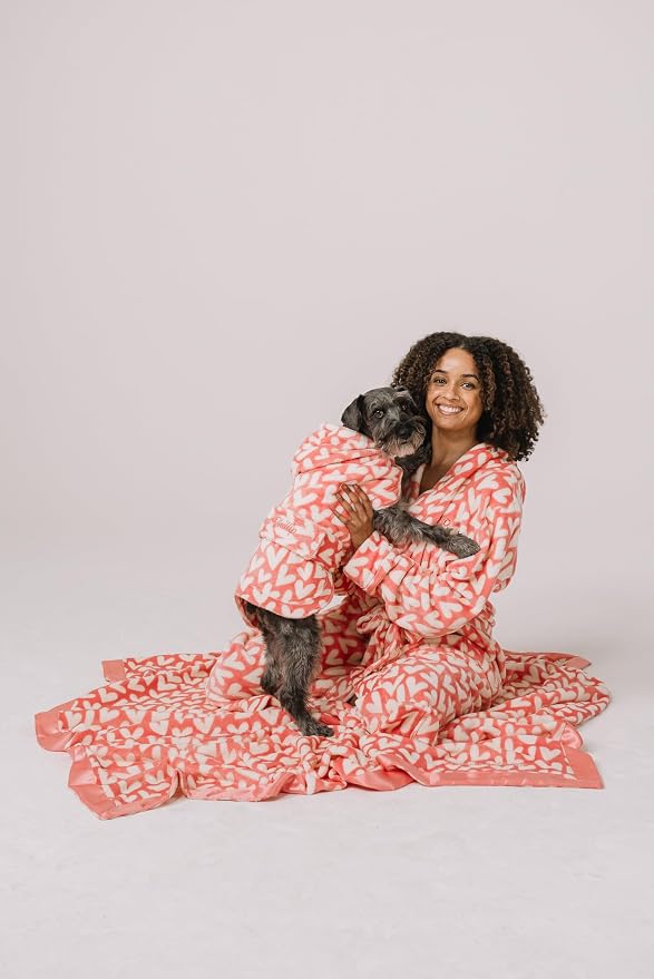 Darren & Phillip Puppy Love Blanket - Ultra-Soft Blankets Made with Plush Fleece - Perfect as a Dog Bed Blanket or for Cuddling with Your Pup - Ultra-Snuggly Blankets for Dogs & Humans