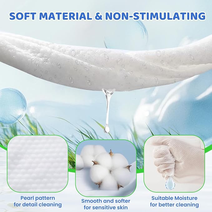24 Pcs Pet Glove Wipes for Dogs, Pet Cleaning Gloves | Dog Wipes Cleaning Deodorizing,Unscented Thick Pet Wipes for Nourish Fur Daily Care and Travel
