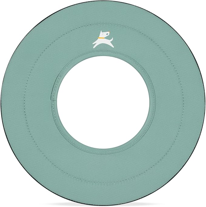 OllyDog Mini Super Flyer, Dog Flying Disc – Floating Fetch Toy, Soft on Teeth, Eco-Friendly Recycled Material, Lightweight, for Small & Medium Dogs (Surf, 9")