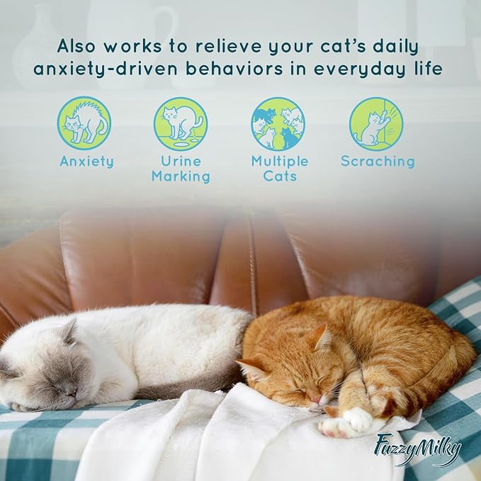 NightCalm Cat Calming Diffuser for Sleep Support | Cordless Cat Pheromone Diffuser Gel, Natural Formula for Cat Anxiety Relief,Scratching,Urine Marking, 60 Day Long Lasting