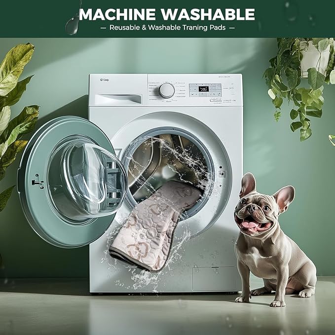 FXW Washable Pee Pads for Dogs, Super Absorbent, 27" x 41", 2 Packs | Machine washable, Non-slip backing