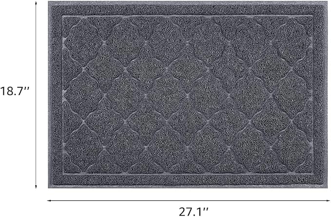 unipaws Cat Litter Trapping Mat, Litter Box Scatter Control Pad | Litter Free Floors and Urine Waterproof, Gentle on Paws, No Phthalate