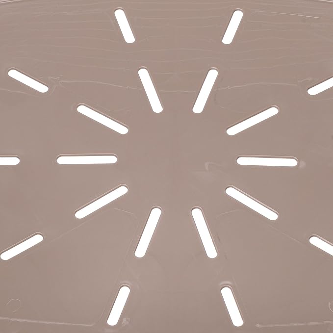 Ferplast Cat Bed, Plastic Dog Bed Large, Ventilation Holes and Non-Slip Rubber Feet for Added Stability 93,5 x 68 x h. 28,5 cm. Taupe