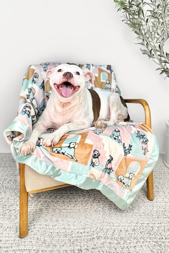 Darren & Phillip Rescue Ranch Blanket - Ultra-Soft Blankets Made with Plush Fleece - Perfect as a Dog Bed Blanket or for Cuddling with Your Pup - Ultra-Snuggly Blankets for Dogs & Humans