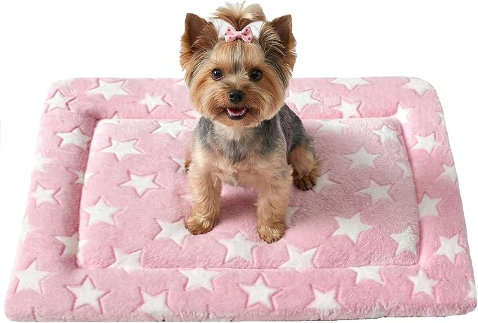 Dog Bed Mat - Soft Crate Pad for Kennel, Durable Pet Bed for Small Dogs & Cats - Comfort Support for Pet Crate, Cage, House
