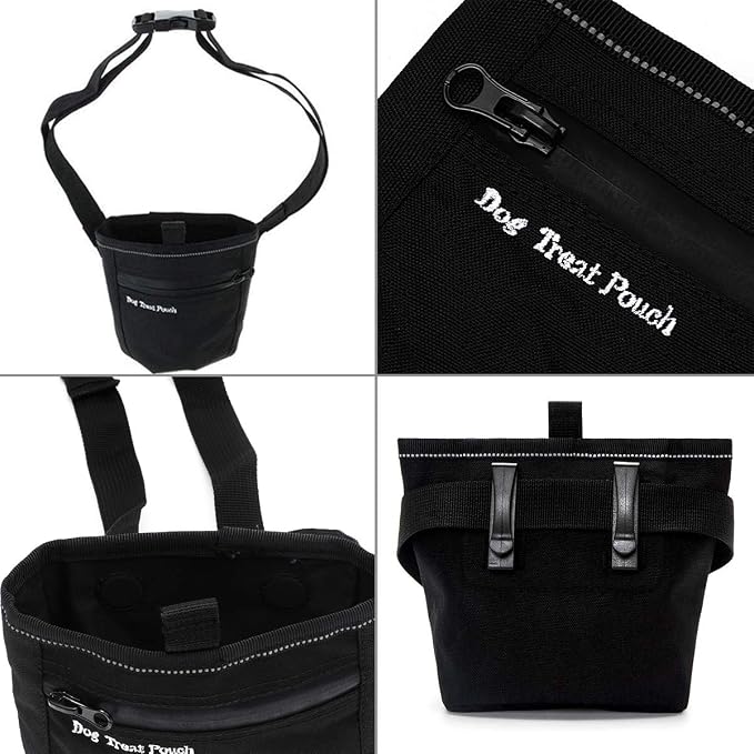 N-Brand Dog Treats Training Pouch with Clip Waist Belt Magnetic Closure Puppy Doggie Snack Reward Bags Bait Pouches Dog Treat Carrier Holder