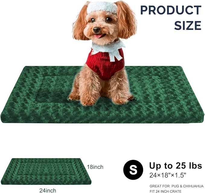 Soft Reversible Dog Mat - Dual-Sided Design for All Seasons - Machine Washable for Crates, Travel, and Home