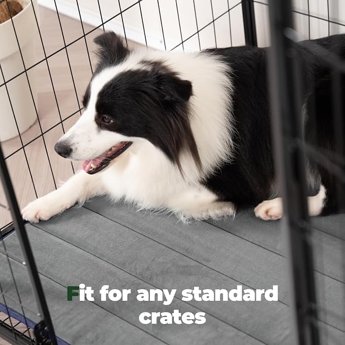 BALANCE Dog Crate Pad, Dog Foam Crate Mat Kennel Pad, Washable Water-Resistant Pet Bed Flat Dogs Cage Mat for Large Dogs, 2 Packs