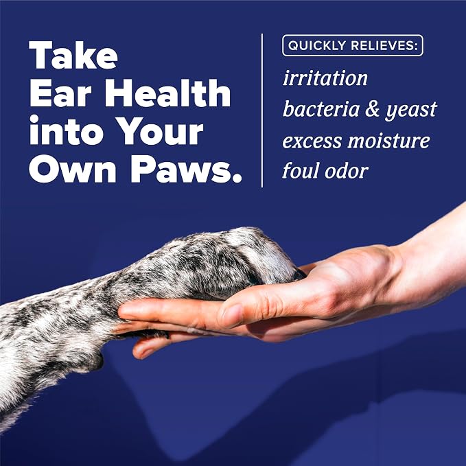TropiClean HomeVet Medicated Ear Drops for Dogs, Vet Recommended, 2oz