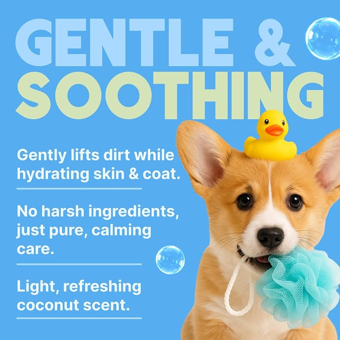 TropiClean Gentle Puppy Shampoo, Tearless Hypoallergenic Shampoo, 1 Gallon