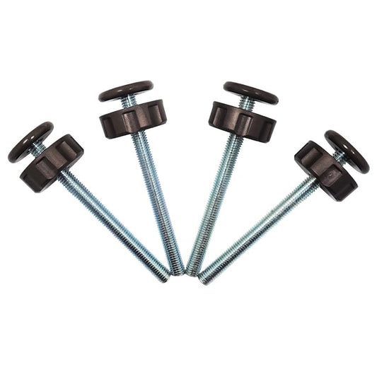 Extra Long M10 (10mm) Spindle Rods for Pressure Mounted Baby and Pet Safety Gates 4 Pack Replacement Set (10mm, Bronze)
