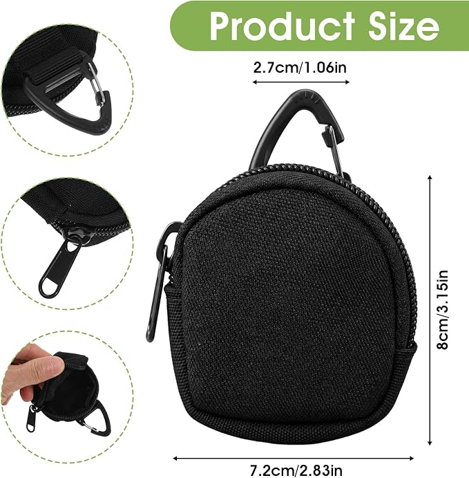 2Pcs Dog Treat Pouch for Pet Training Treat Pouch for Leash Dog | Small Treats Bag with Carabiner Walking Bag Snack Pocket as Reward Dog Snack Bag for Travel or Outdoor Use