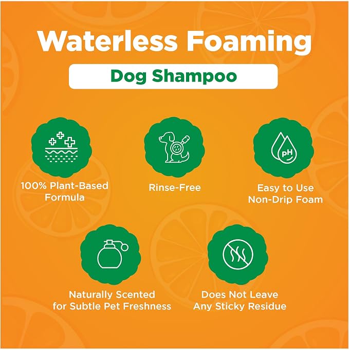 Pawefect, FreshSpritz Waterless Foaming Pet Shampoo for Dogs, Cats & Pets | A Canadian Company, No-Rinse Wash for other small Pets, Odor & Dander Control, Plant-Based Scent, Fast Drying, 8.5 fl oz