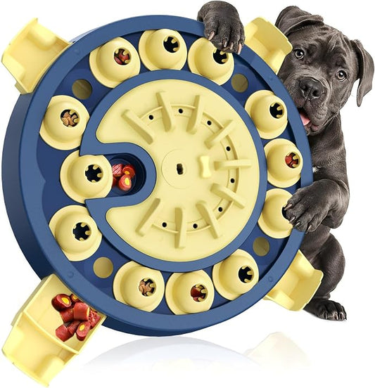 KADTC Dog Puzzle Toy, Large Size, 3 Levels of Step-by-Step Challenge 4 Ways to Play Beginner to Advanced Slow Feeder & Mental Stimulation for Smart Dogs Enrichment Toys