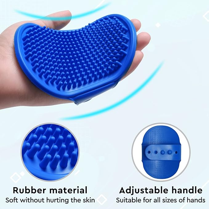 Cat Grooming Glove Brush, Pet Brush for Short and Long Haired Pets | Self-Cleaning Slicker Dog Bath Brush for Shedding and Grooming,Removes Loose Hair and Tangles,Promote Circulation