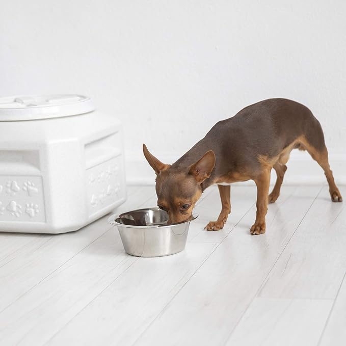 Gamma2 Vittles Vault Dog Food Storage Container with Airtight Lid, holds up to 10-15 Pounds of Dry Pet Food, Cat Kibble and Bird Feed, BPA Free, Made in USA, Without Scoop