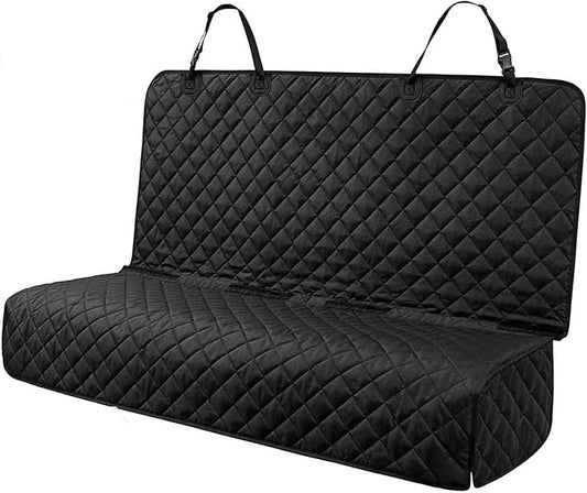 PETICON Waterproof Scratchproof Pet Bench Seat Covers for Cars, SUVs, Nonslip Durable Back Seat Cover for Dogs, 600D Oxford Fabric, Machine Washable