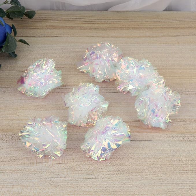 POPETPOP Polyester Toys Comfortable Cat Toys 20pcs Cat Crinkle Balls - Cat Toys Balls with Sounds Pet Crinkle Interactive Sound Ball Big Nylon Toys Dog Top Hat