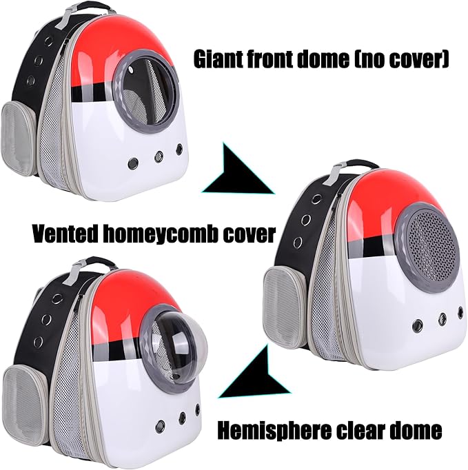 Front Expandable Cat Backpack Carrier, Fit up to 20 lbs, Space Capsule Astronaut Cat Bubble Backpack to Carry and Transport Large Fat Cat
