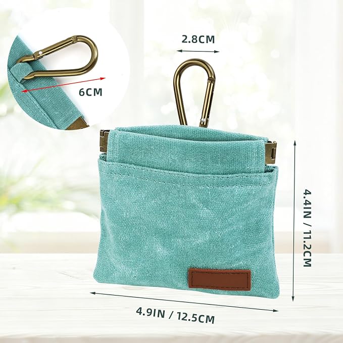1 Pcs Pocket Pet Training Pouch,Dog Treat Pouch (Cyan) | For Portable Pet Dog Walking Bag, Travel or Outdoor Use