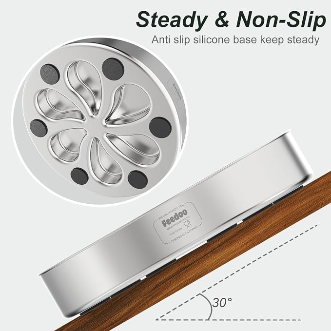 Slow Feeder Dog Bowl-3.5Cups for Large Breeds, Food Grade 304 Stainless Steel Dog Bowls with Non-Slip Base, Maze Pet Dish to Slow Down Eating, Dishwasher-Safe