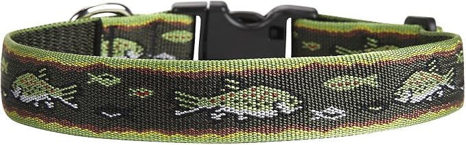 LupinePet Originals 1" Brook Trout 12-20" Adjustable Collar for Medium and Larger Dogs