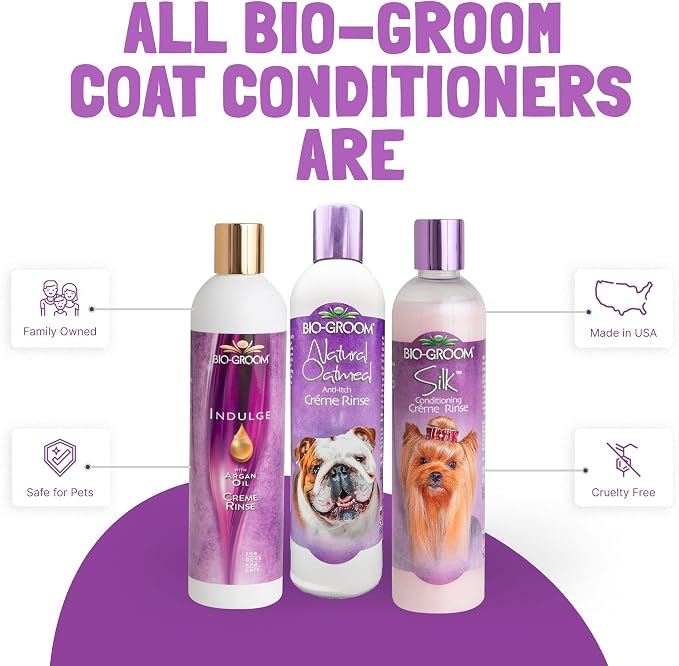 Bio-Groom Oatmeal Dog Conditioner, for Allergies and Itching, 1 Gallon | Cruelty-Free, Dog Bathing Supplies, Puppy Conditioner for Sensitive Skin, Made in USA, Anti-Itch Products