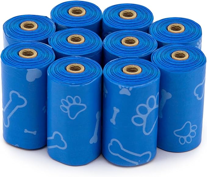 Best Pet Supplies Dog Poop Bags for Waste Refuse Cleanup, Doggy Roll Replacements for Outdoor Puppy Walking and Travel, Leak Proof and Tear Resistant, Thick Plastic - Assorted, 600 Bags