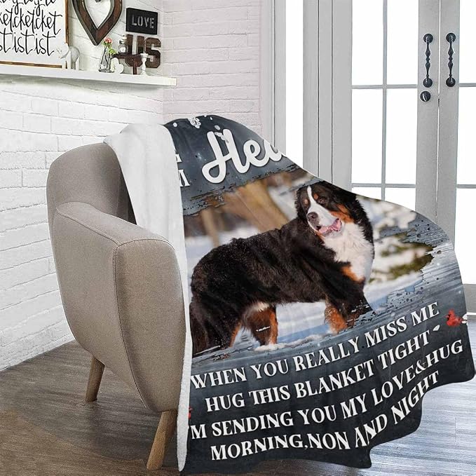Artsadd Custom Memorial Blanket with Photos for Loss of Dogs Cats-Personalized Memorial Blanket-in Loving Memory Gifts for Loved Ones Lost-Custom Remembrance Gifts Blankets for Pets Lover