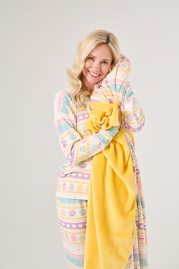 Darren & Phillip Feelin' Eggstra Blanket - Ultra-Soft Blankets Made with Plush Fleece - Perfect as a Dog Bed Blanket or for Cuddling with Your Pup - Ultra-Snuggly Blankets for Dogs & Humans